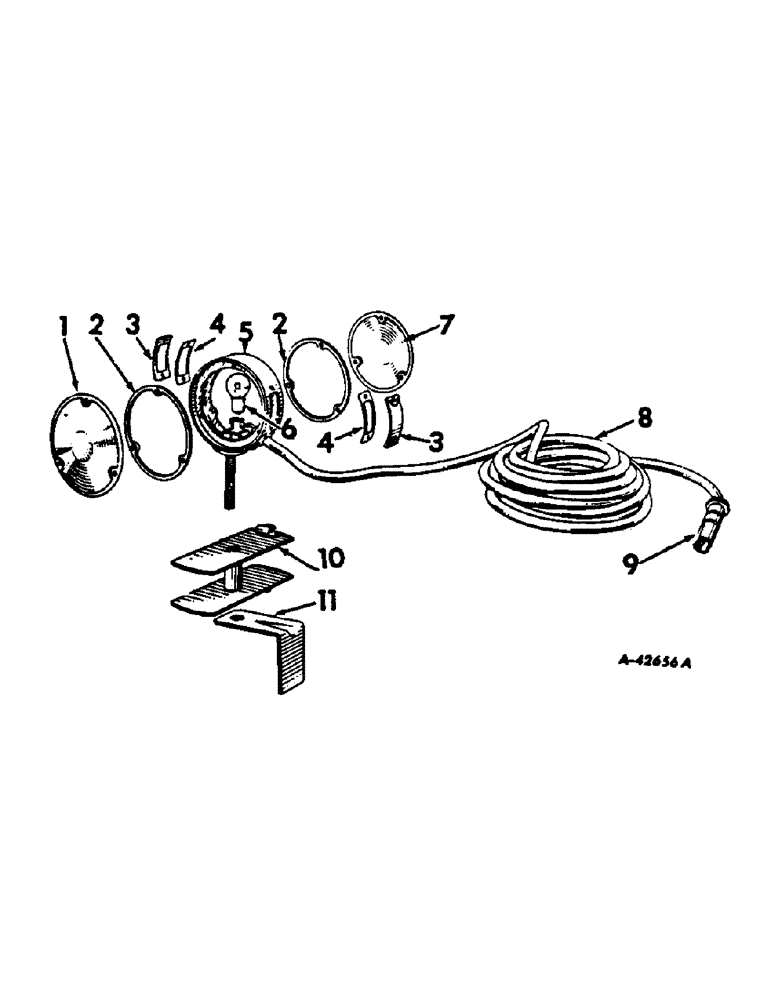 Схема запчастей Case IH 100 - (08-42) - ELECTRICAL, SAFETY LIGHT (06) - ELECTRICAL