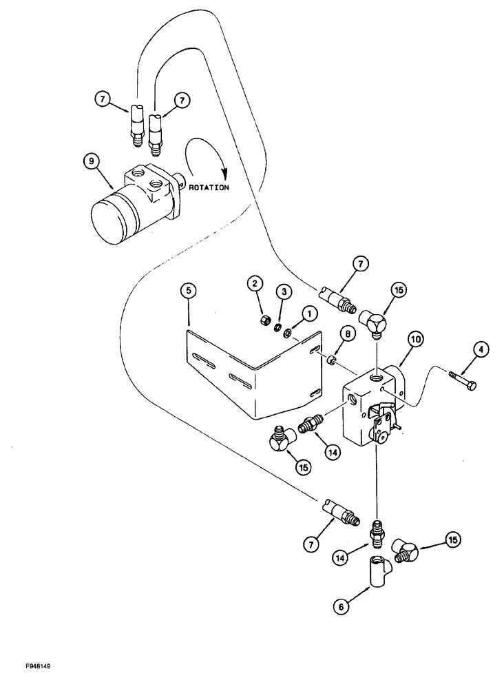 Схема запчастей Case IH 1260 - (8-008) - HYDRAULIC ROLL FEED, WITH AUGER LOADING FEEDER (07) - HYDRAULICS