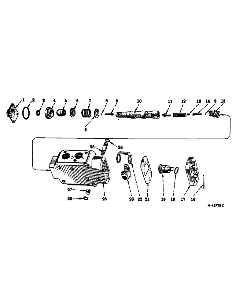 Схема запчастей Case IH 560 - (236) - HYDRAULIC SYSTEM, HYDRA-TOUCH VALVE (07) - HYDRAULIC SYSTEM