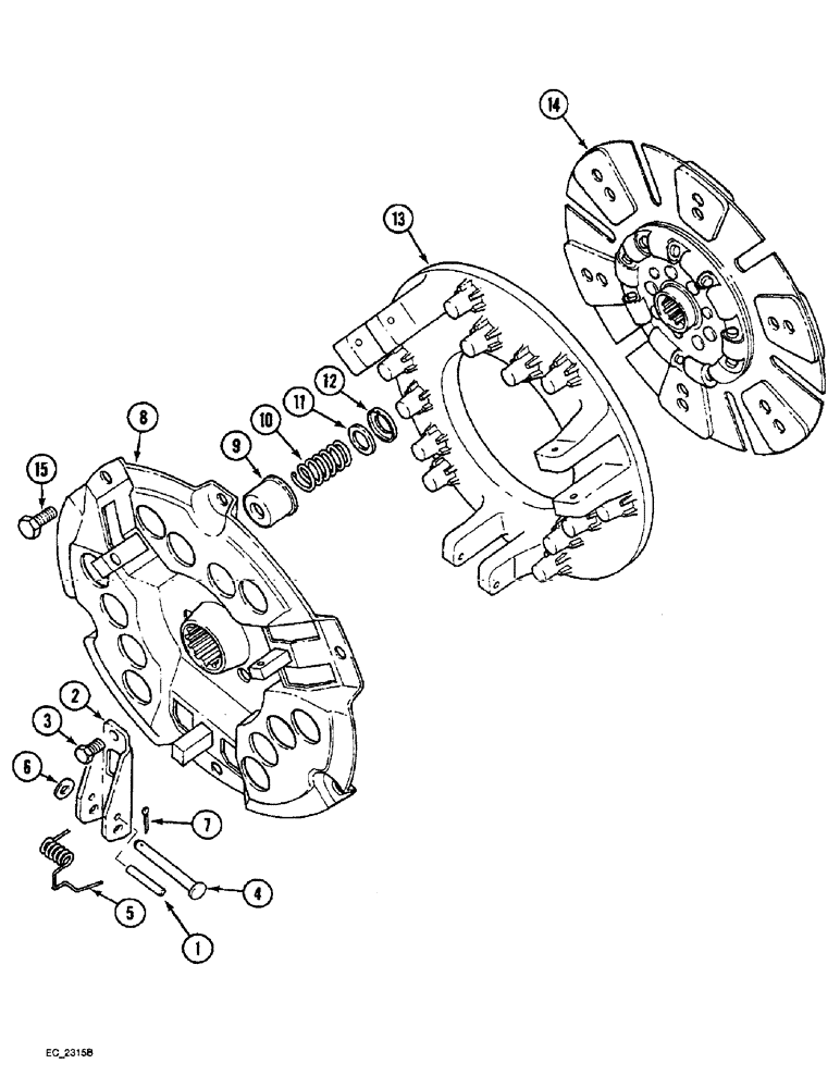 Схема запчастей Case IH 4230 - (6-002) - CLUTCH, ROCKFORD 12 INCH (06) - POWER TRAIN