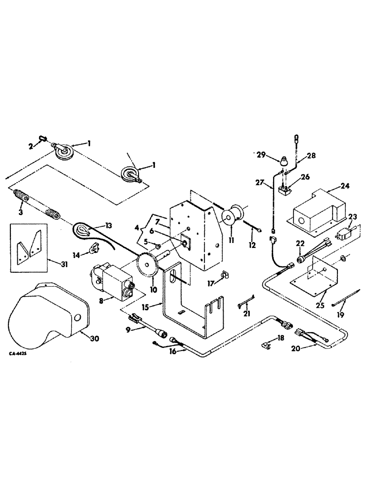 Схема запчастей Case IH 2400 - (B-36) - REMOTE ELECTRIC TWINE SYSTEM ATTACHMENT (68) - TYING/WRAPPING
