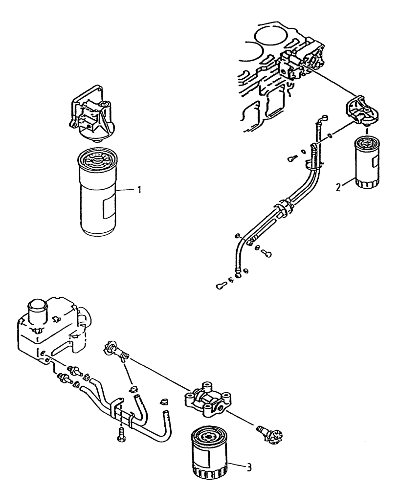 Схема запчастей Case IH 7700 - (C01[15A]) - FILTERS {125} Engine & Engine Attachments