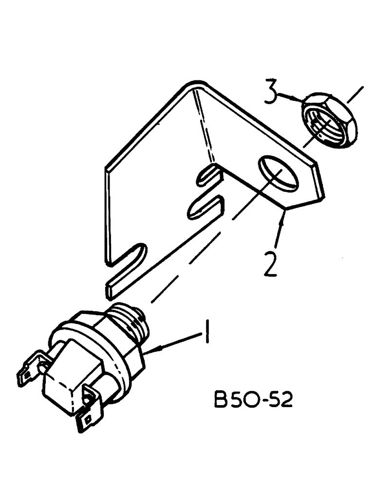 Схема запчастей Case IH 485 - (00G22) - BRAKE LIGHT SWITCH, MACHINES FITTED W/FLAT TOP FENDERS, SAFETY CAB OR SUPER DELUXE CAB (06) - ELECTRICAL