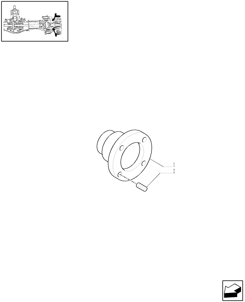 Схема запчастей Case IH JX60 - (1.40. 6/03) - (VAR.325/1) 4WD FRONT AXLE NO-SPIN DIFFERENTIAL LOCK - HUB (04) - FRONT AXLE & STEERING