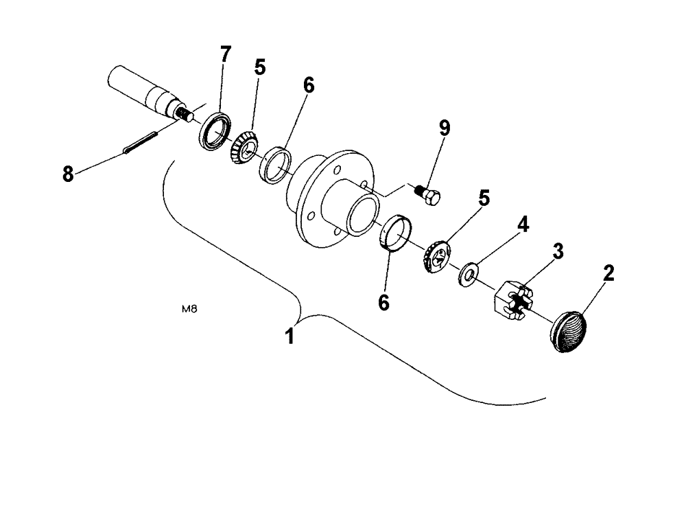 Схема запчастей Case IH 5310 - (44.100.02) - DISC HUB (09) - CHASSIS/ATTACHMENTS