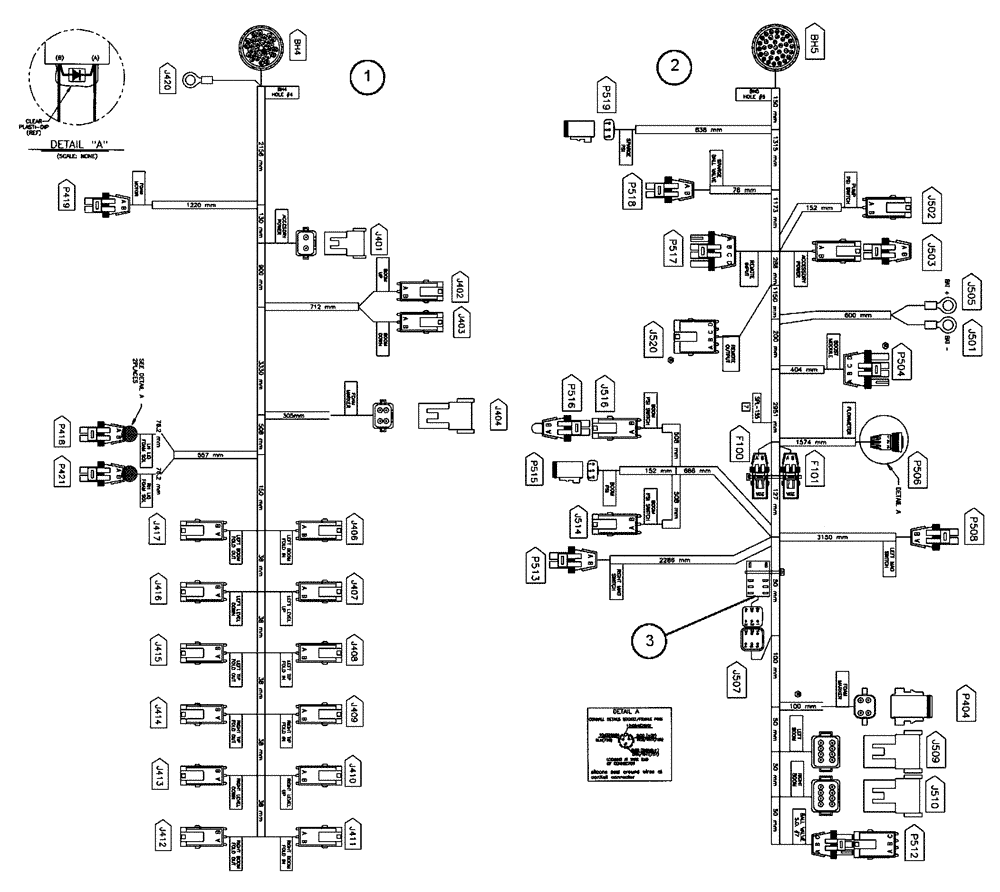 Схема запчастей Case IH SPX4410 - (12-014[03]) - HARNESSES (06) - ELECTRICAL