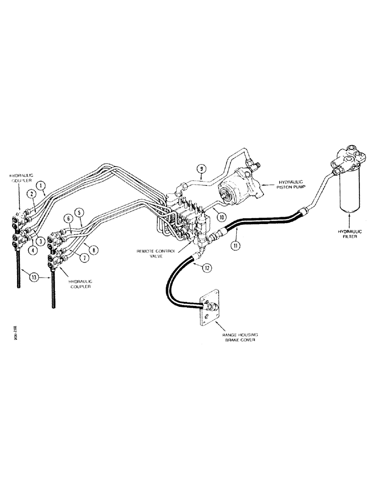 Схема запчастей Case IH 7140 - (1-028) - PICTORIAL INDEX, REMOTE HYDRAULICS, TRANSMISSION SERIAL NUMBER AJB0055386 THROUGH AJB0060499 (00) - PICTORIAL INDEX