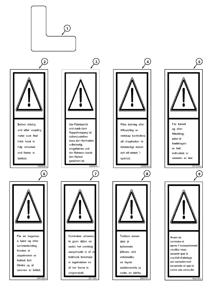 Схема запчастей Case IH MX150 - (09-84) - DECALS (90) - PLATFORM, CAB, BODYWORK AND DECALS