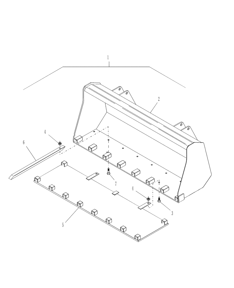 Схема запчастей Case IH LX340 - (014) - MANURE BUCKET & FORKS (82) - FRONT LOADER & BUCKET