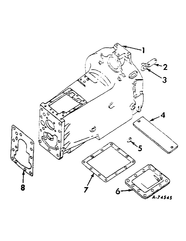 Схема запчастей Case IH 806 - (A-03) - CHASSIS, RADIATOR & SHEET METAL, CLUTCH HOUSING AND COVERS Chassis, Radiator & Sheet Metal