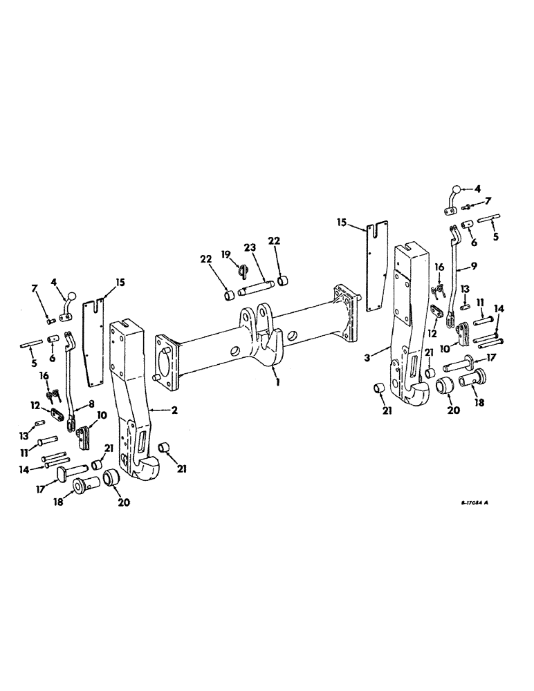 Схема запчастей Case IH 1456 - (09-09) - FRAME, QUICK COUPLER, CATEGORY III CONVERTIBLE TO CATEGORY II HITCH (12) - FRAME