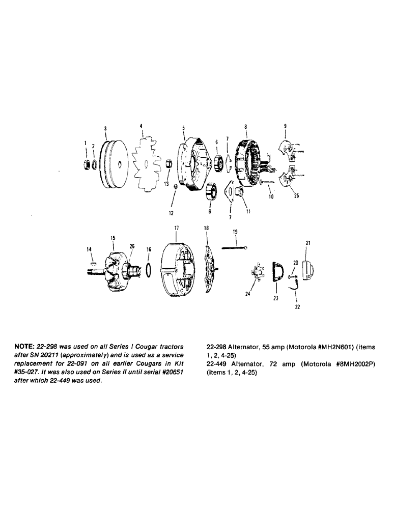 Схема запчастей Case IH STEIGER - (02-09) - ALTERNATOR, COUGAR I AND II (06) - ELECTRICAL