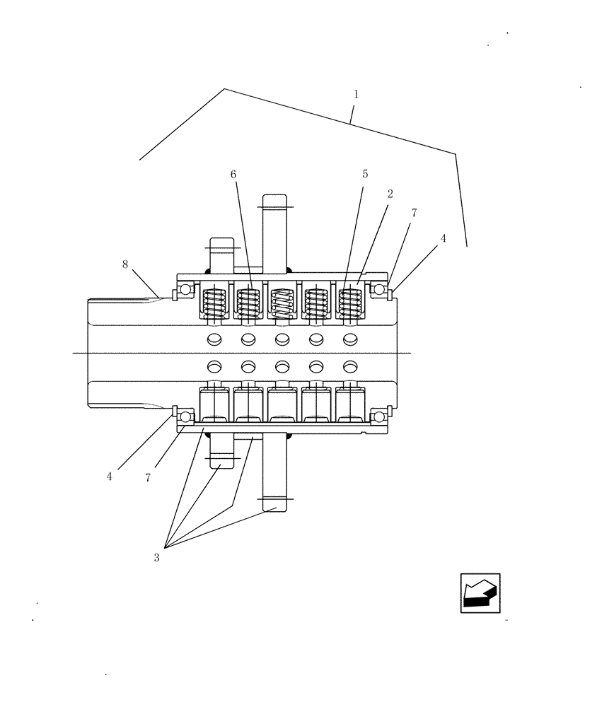 Схема запчастей Case IH 9010 - (35.780.11) - CLUTCH, TORQUE LIMITING - 7010/8010 (35) - HYDRAULIC SYSTEMS