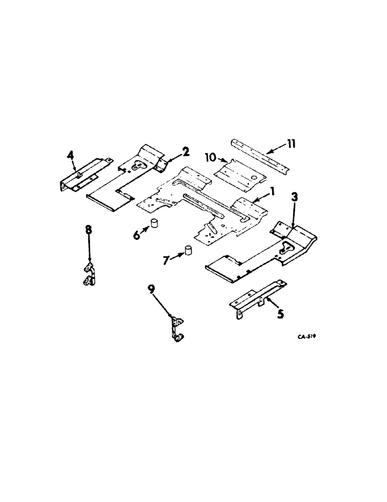 Схема запчастей Case IH 826 - (13-04) - SUPERSTRUCTURE, PLATFORMS AND EXTENSIONS, FARMALL TRACTORS (05) - SUPERSTRUCTURE