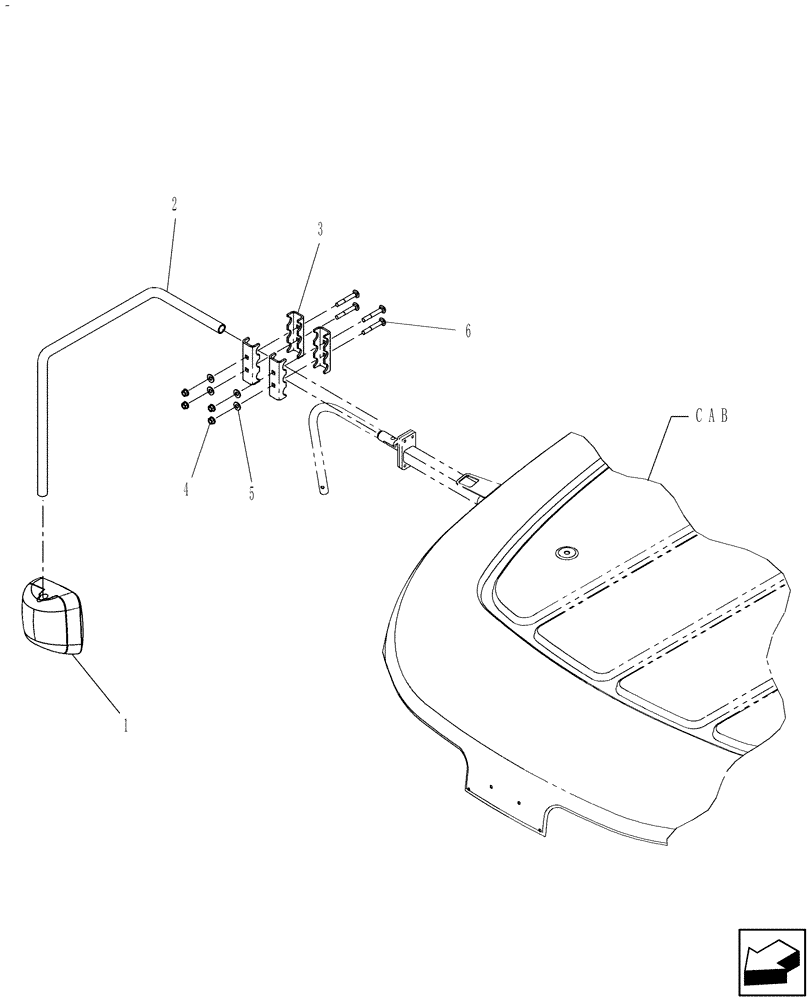 Схема запчастей Case IH 717130026 - (008) - MIRROR 
