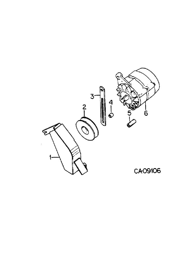 Схема запчастей Case IH 684 - (08-01) - ELECTRICAL, ALTERNATOR AND CONNECTIONS, TRACTOR WITHOUT CAB (06) - ELECTRICAL