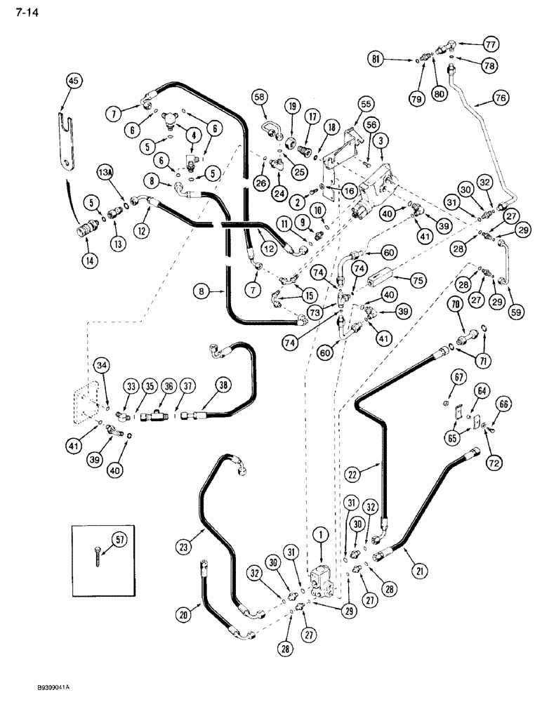 Схема запчастей Case IH 7120 - (7-14) - TRAILER BRAKE (07) - BRAKES
