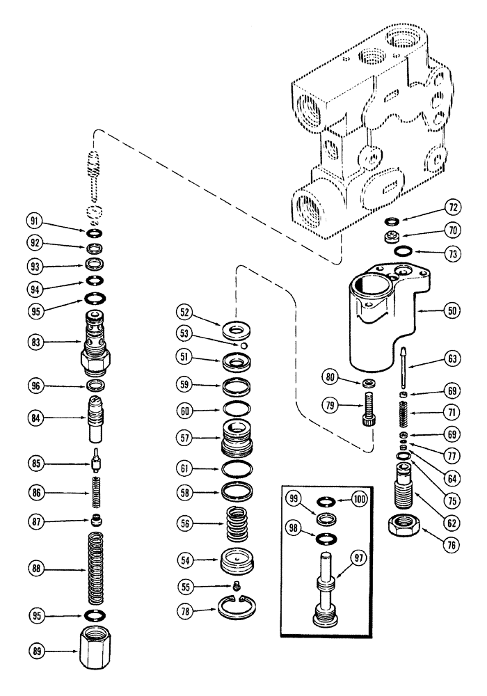 Схема запчастей Case IH 7220 - (8-060) - HYDRAULIC REMOTE VALVE ASSEMBLY, FIRST REMOTE WITH VALVE CHECK (08) - HYDRAULICS
