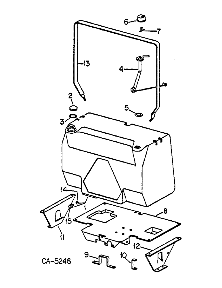 Схема запчастей Case IH HYDRO 186 - (12-04) - POWER, FUEL TANK AND SUPPORT Power