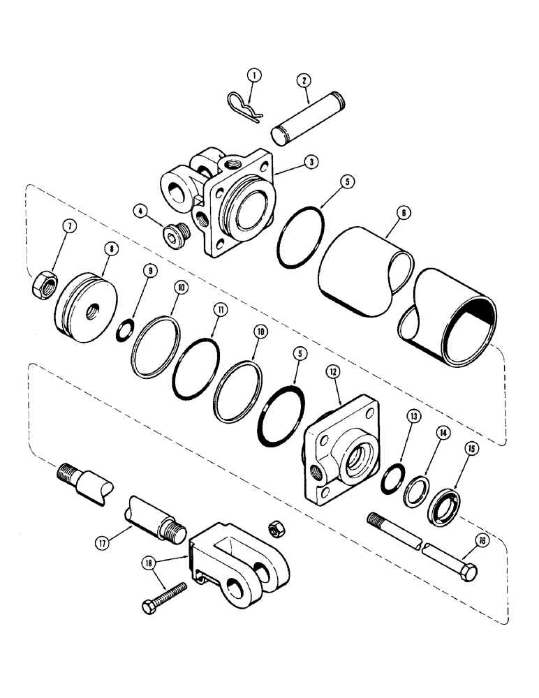 Схема запчастей Case IH SC5 - (38) - T56482 CYLINDER 