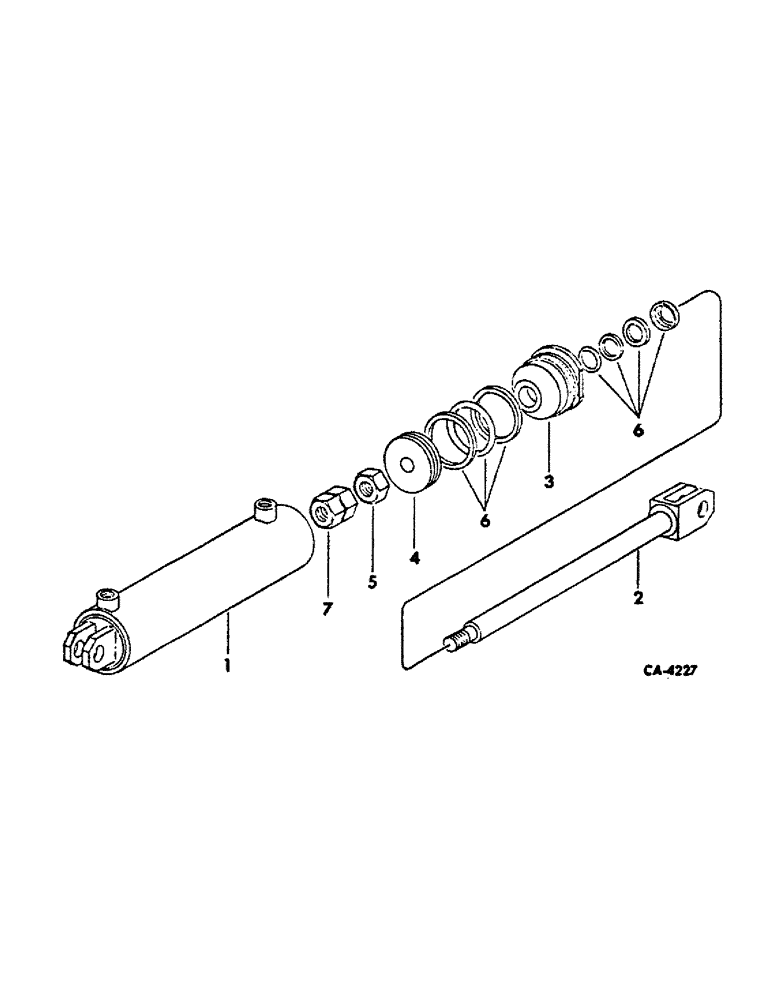 Схема запчастей Case IH 4366 - (10-26) - HYDRAULICS, POWER STEERING CYLINDERS, 4366 TRACTORS WITH SERIAL NO. 8271 AND BELOW (07) - HYDRAULICS