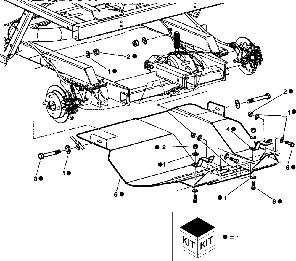 Схема запчастей Case IH SCOUT XL - (88.118.04) - DIA KIT, REAR SKID PLATE (88) - ACCESSORIES