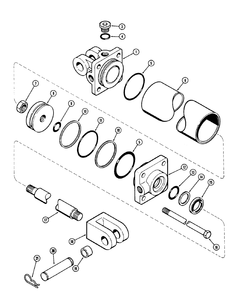 Схема запчастей Case IH DOT 23 - (22) - T56444 CYLINDER 
