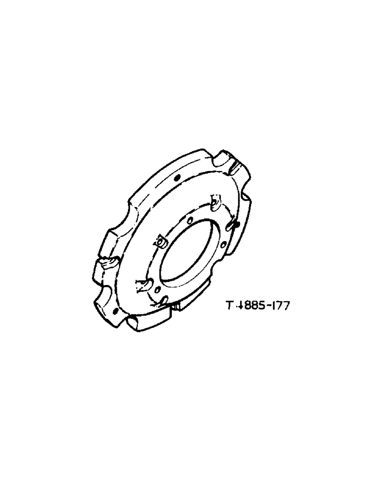 Схема запчастей Case IH 2300 - (6-38) - ATTACHMENTS, FRONT WHEEL ATTACHMENT Attachments