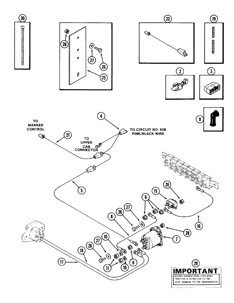 Схема запчастей Case IH 2394 - (4-58) - ELECTRIC POWER ATTACHMENT, IMPLEMENT MONITOR (04) - ELECTRICAL SYSTEMS