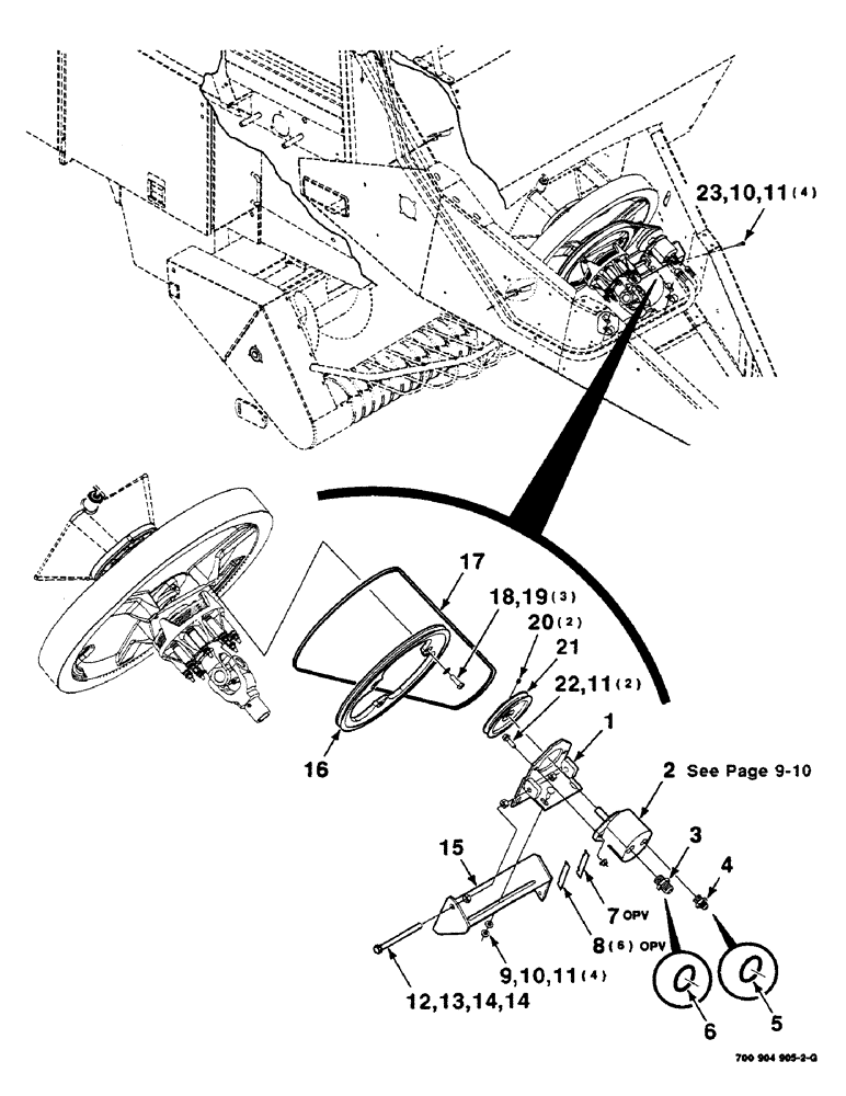 Схема запчастей Case IH 8585 - (9-16) - KNOTTER BLOWER KIT, (CONT) 