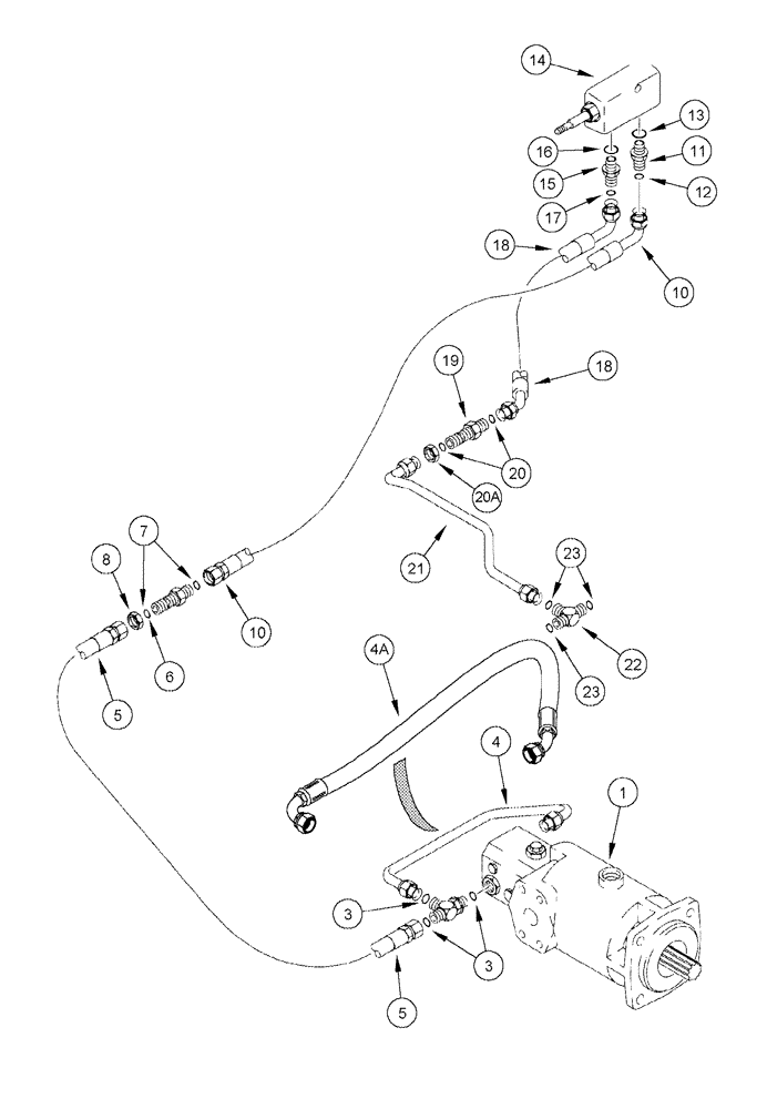 Схема запчастей Case IH 2555 - (06-05) - HYDRAULICS - FOOT-N-INCH VALVE (03) - POWER TRAIN