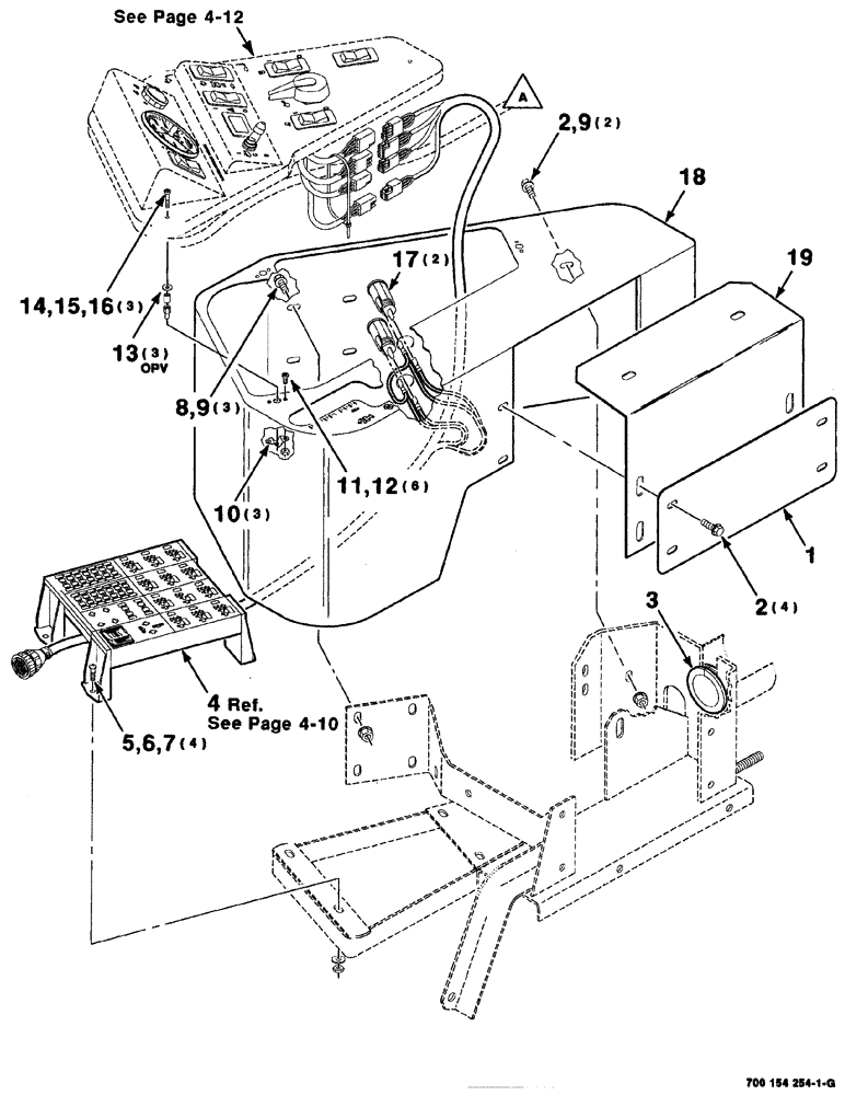 Схема запчастей Case IH 8880HP - (04-006) - CONTROL HOSING AND HARNESS ASSEMBLIES (8880HP) (55) - ELECTRICAL SYSTEMS