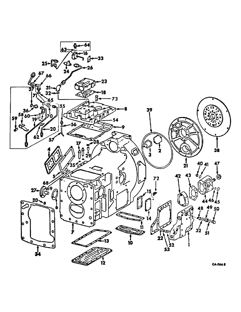 Схема запчастей Case IH HYDRO 186 - (07-01) - DRIVE TRAIN, HYDROSTATIC HOUSING, COVERS, DRIVE PLATE, HYD. PUMPS, MULTIPLE CONTROL VALVE & CONNECT. (04) - Drive Train