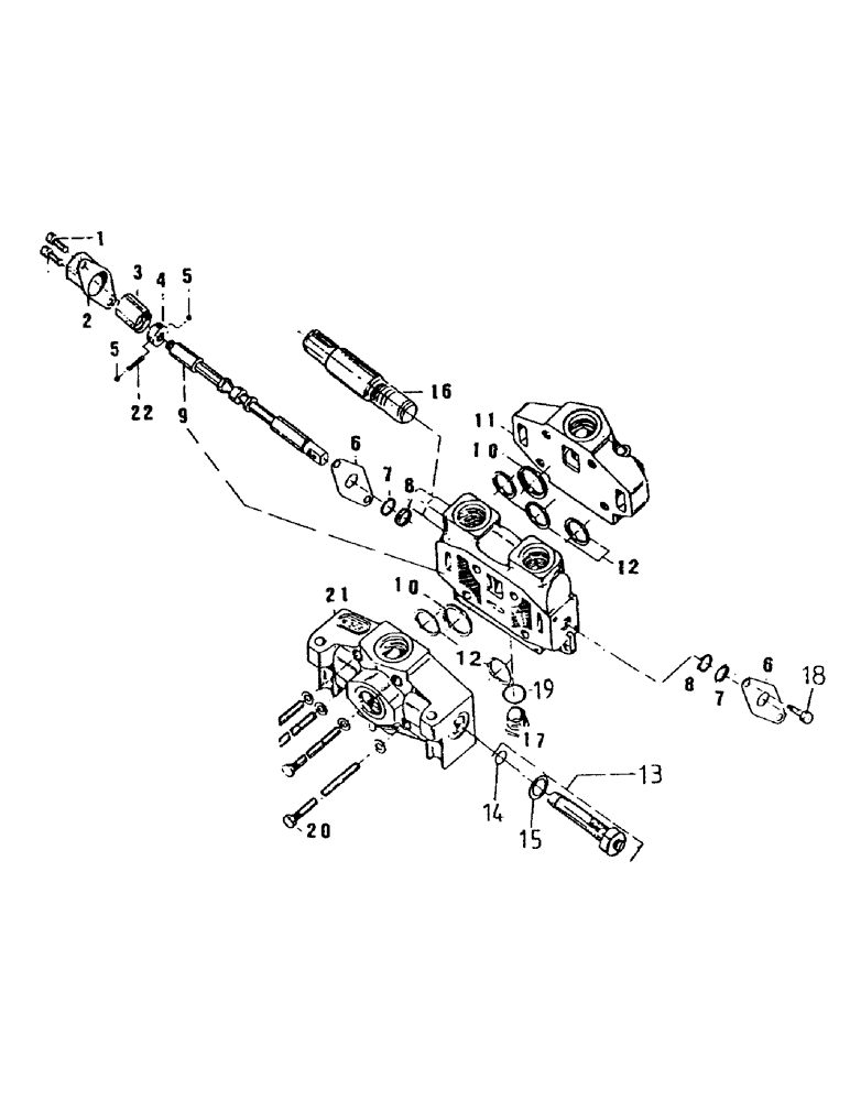 Схема запчастей Case IH 7000 - (B05-05) - HYDRAULIC VALVE, A35, MANUAL Hydraulic Components & Circuits