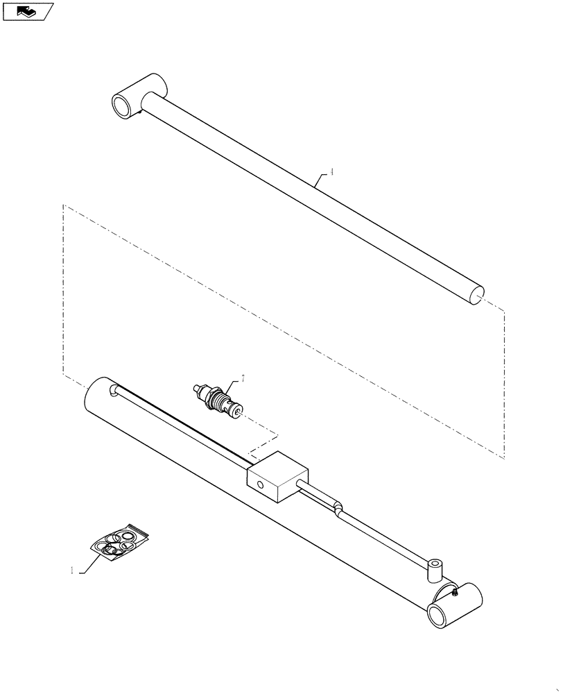 Схема запчастей Case IH 4420 - (07-015) - BOOM HEIGHT CYLINDER Cylinders
