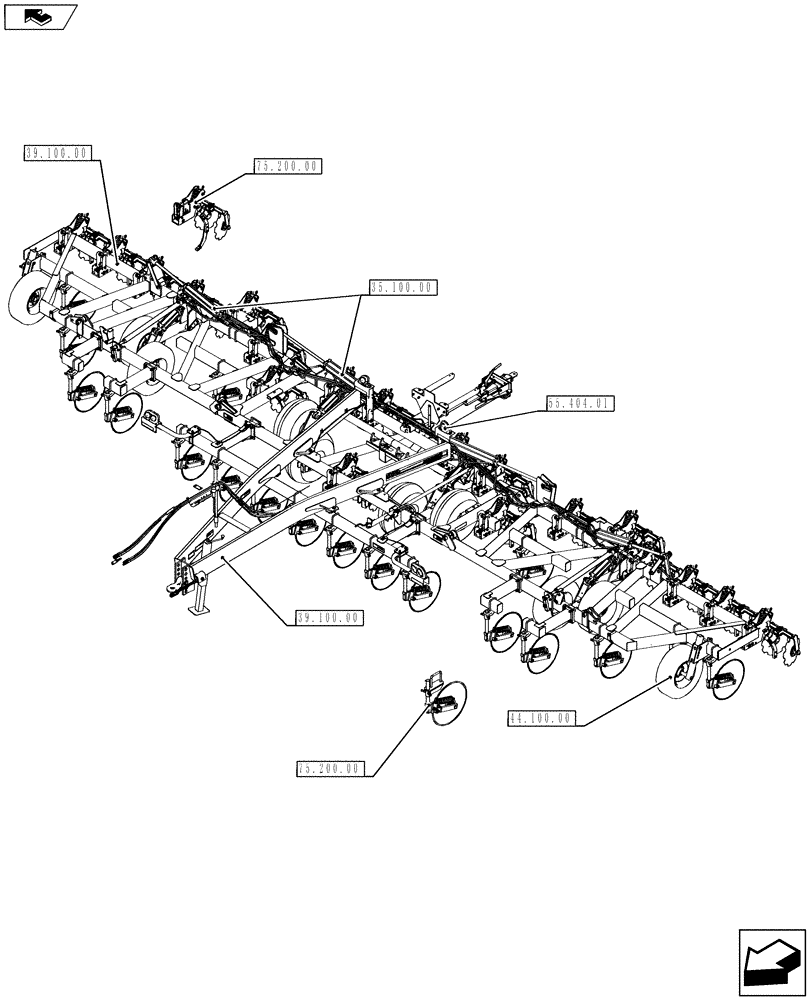 Схема запчастей Case IH 930 - (00.000.01) - PICTORAL INDEX (00) - GENERAL & PICTORIAL INDEX