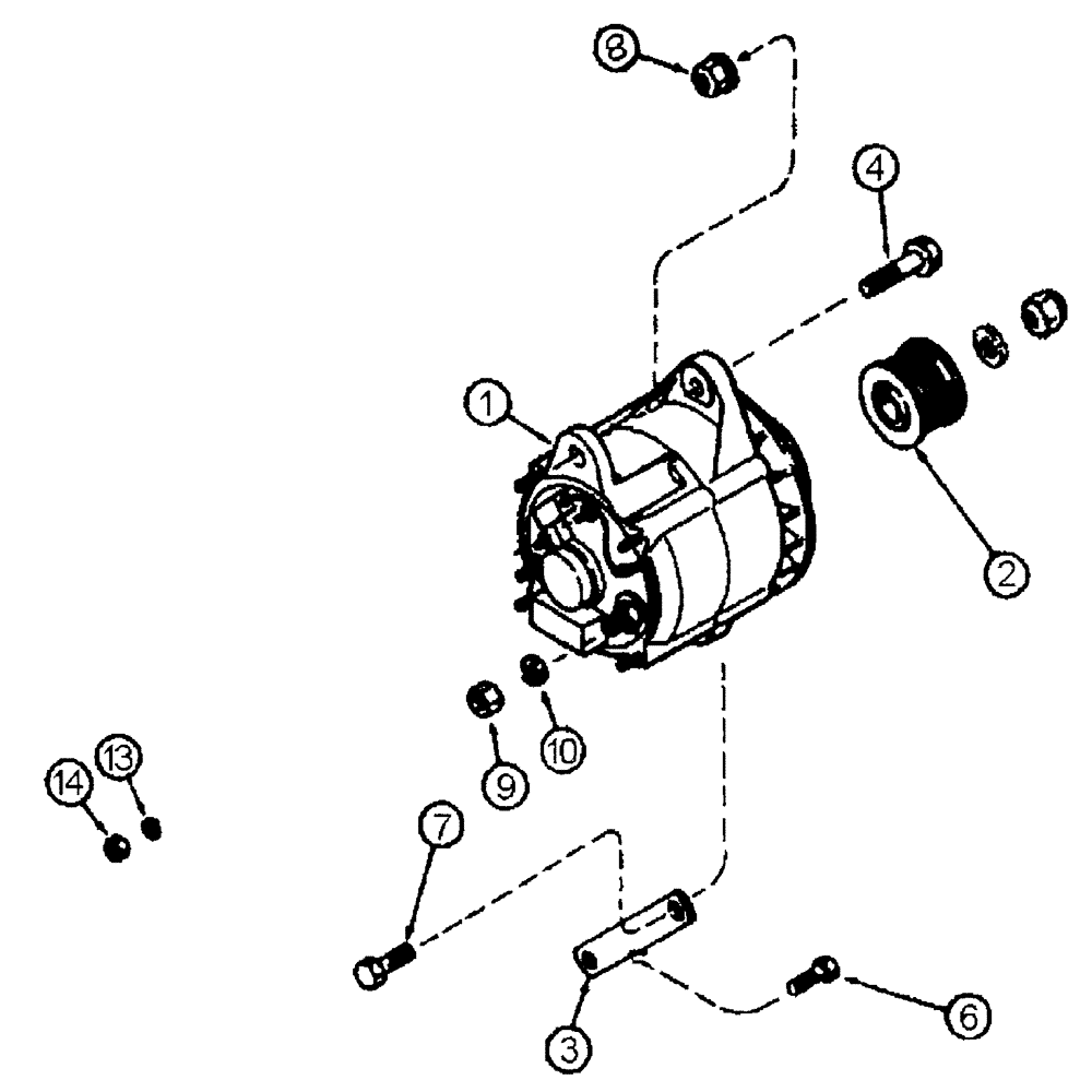 Схема запчастей Case IH FLX4375 - (02-031) - ALTERNATOR GROUP (FLX4300) (01) - ENGINE