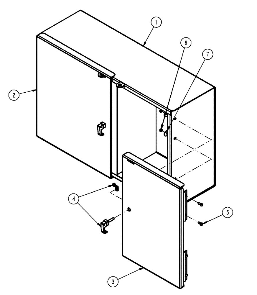 Схема запчастей Case IH FLX4510 - (04-025) - TOOLBOX, GROUP Frame & Suspension