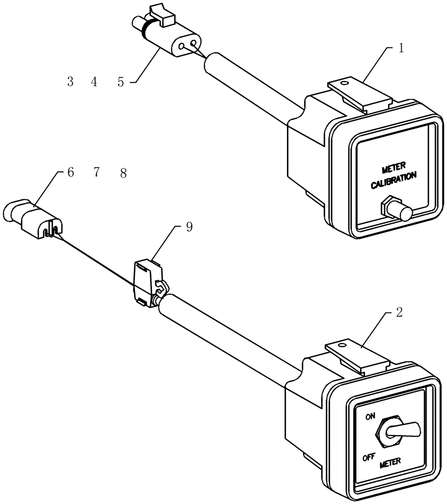 Схема запчастей Case IH ADX3360 - (A.50.A[09]) - VARIABLE DRIVE SWITCHES A - Distribution Systems