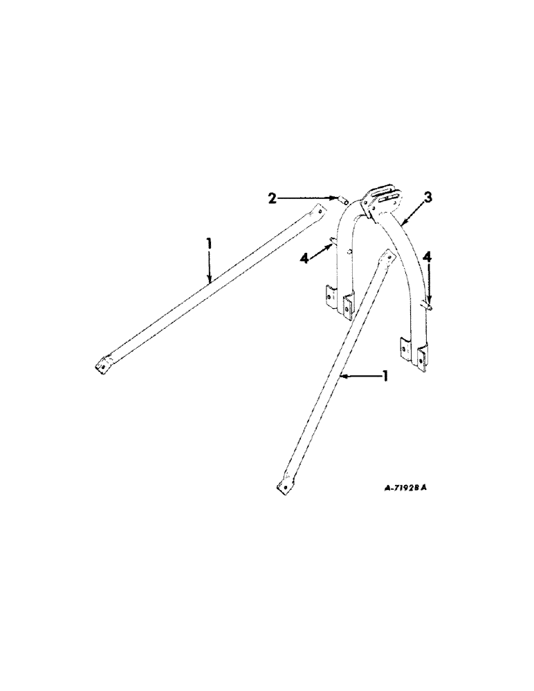 Схема запчастей Case IH 410 - (F-14) - THREE-POINT HITCH (1962-64) 