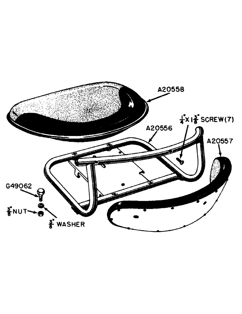 Схема запчастей Case IH 600B-SERIES - (127) - EASY RIDE SEAT, DELUXE SEAT (09) - CHASSIS