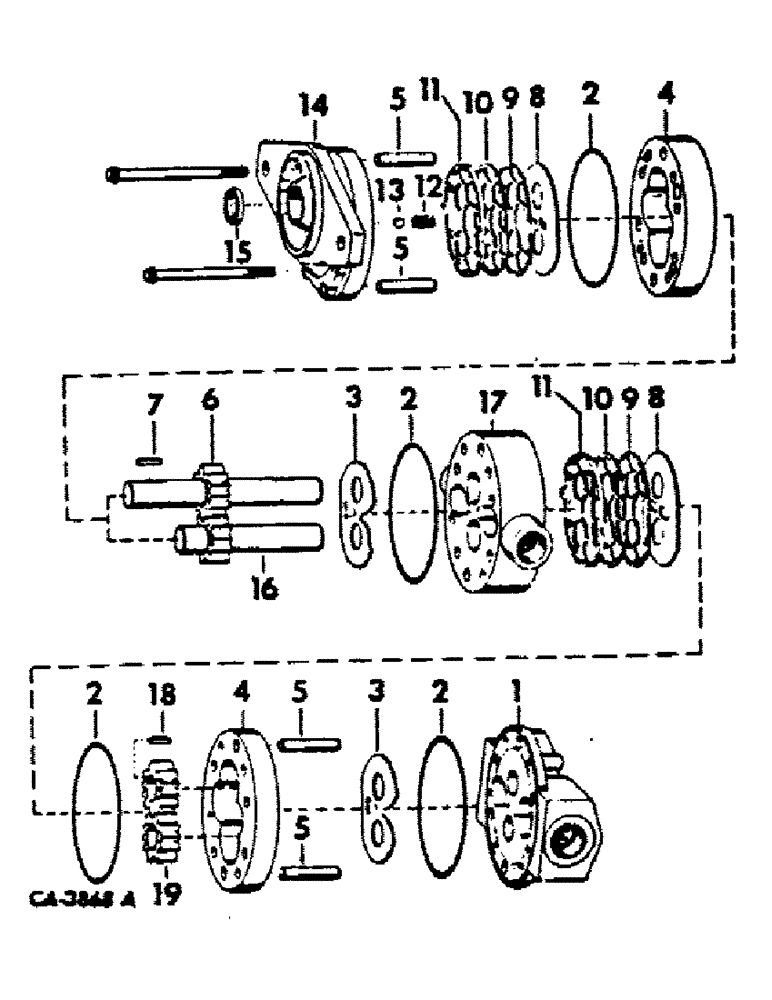 Схема запчастей Case IH 4386 - (10-32) - HYDRAULICS, HYDRAULIC PUMP (07) - HYDRAULICS
