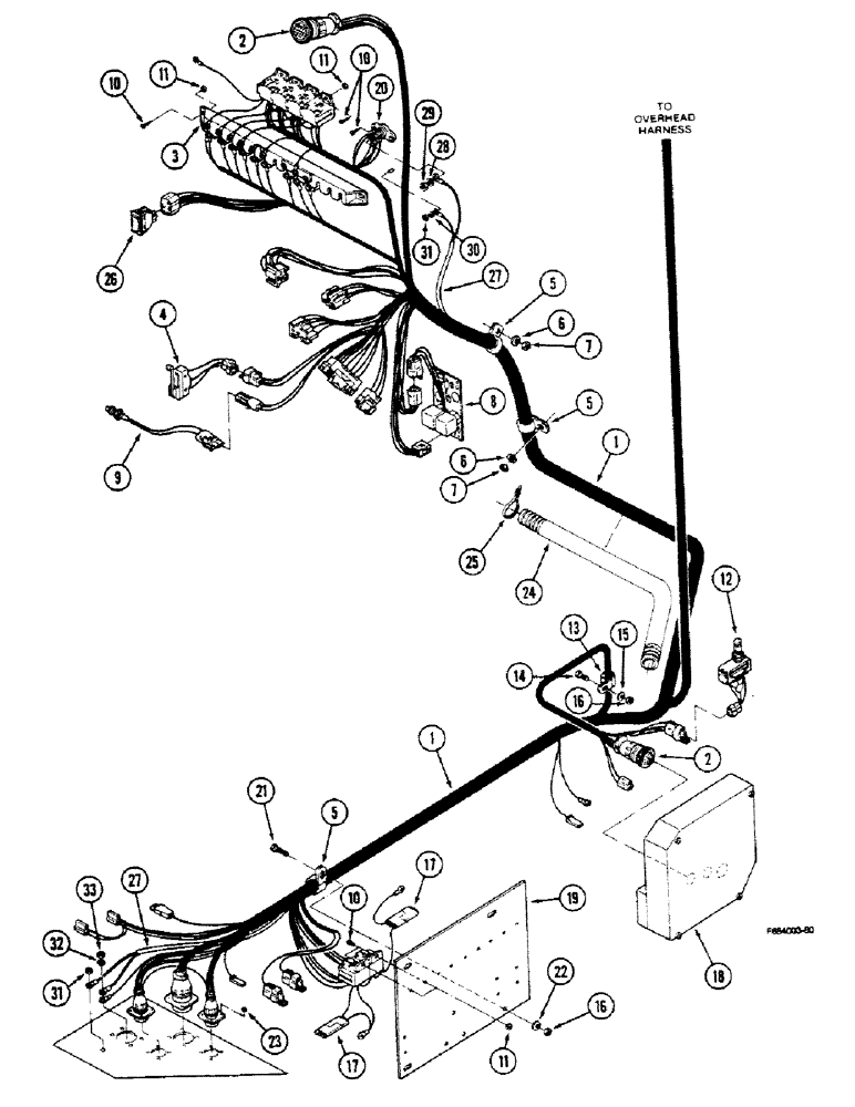 Схема запчастей Case IH 9150 - (4-06) - LOWER CAB HARNESS, ROPS (04) - ELECTRICAL SYSTEMS