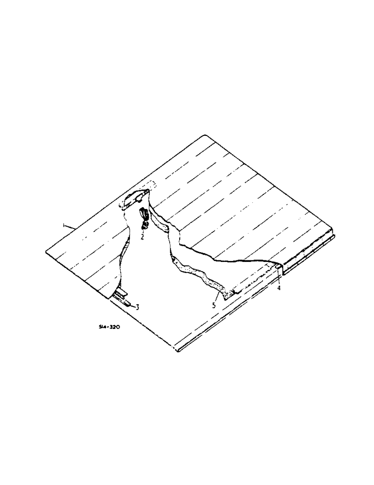 Схема запчастей Case IH 2400 - (13-50) - CAB, ROOF, QUICK RELEASE (05) - SUPERSTRUCTURE