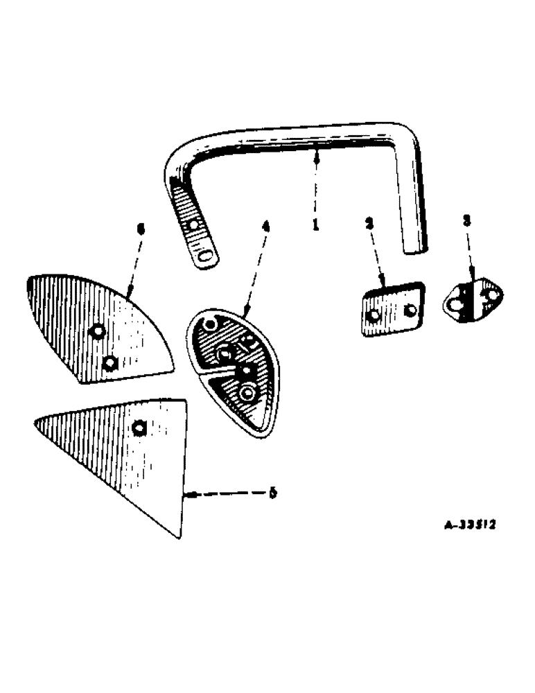 Схема запчастей Case IH 70 - (E-09) - JOINTER, TWO PIECE BLADE, ONE PER FURROW 