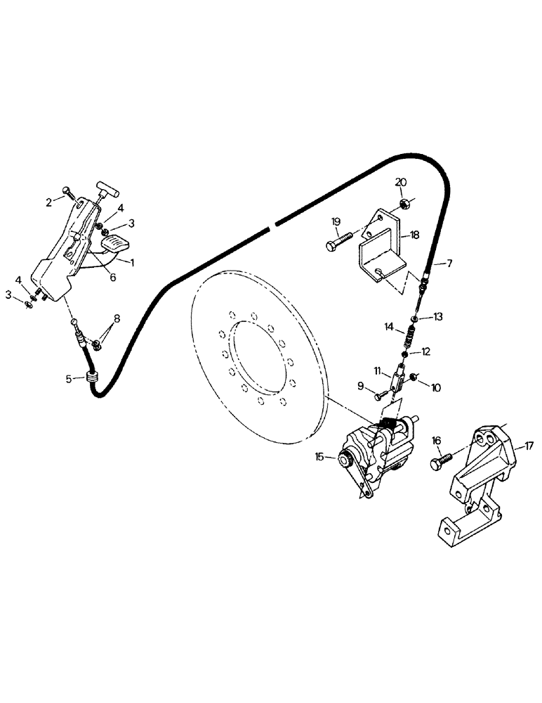Схема запчастей Case IH KP-525 - (05-03) - PARK BRAKE & MOUNTING (5.1) - BRAKES