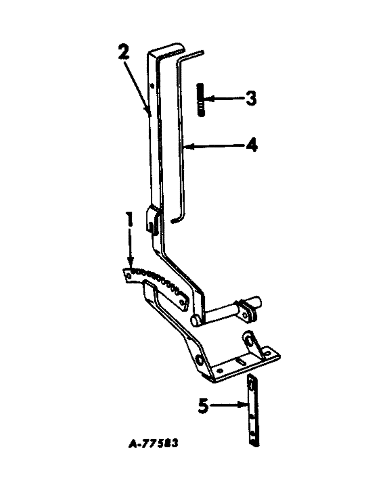 Схема запчастей Case IH 686 - (F-32) - HAND LEVER DEPTH CONTROL ATTACHMENT, TWO USED FOR FOUR-ROW 