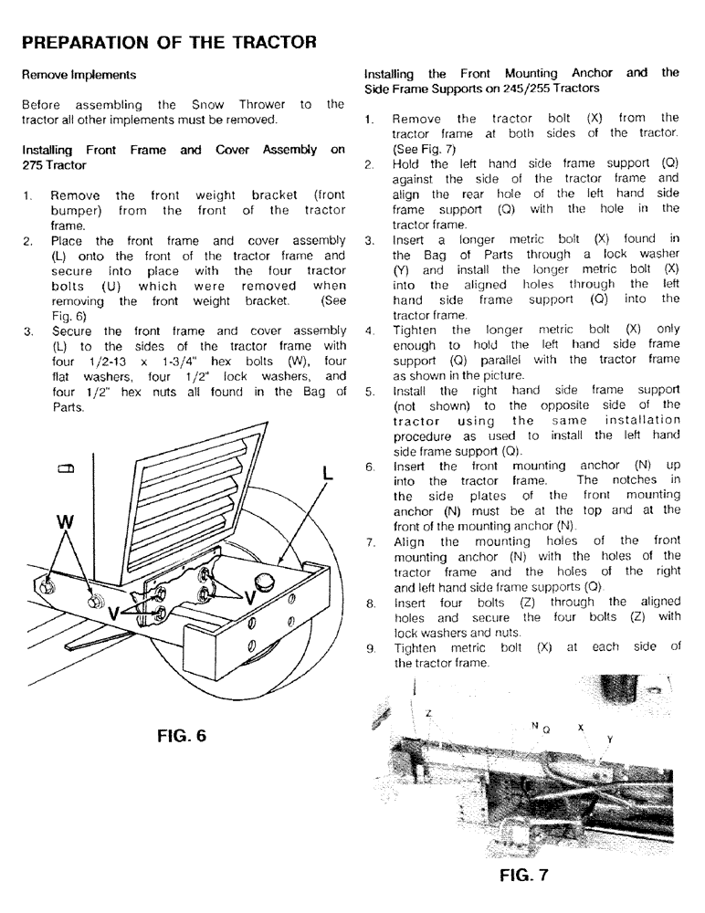 Схема запчастей Case IH C100 - (11) - PREPARATION OF THE TRACTOR 