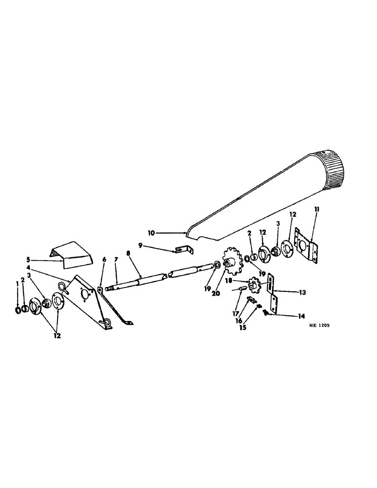 Схема запчастей Case IH 155 - (J-14) - FRONT DRIVE SHAFT 
