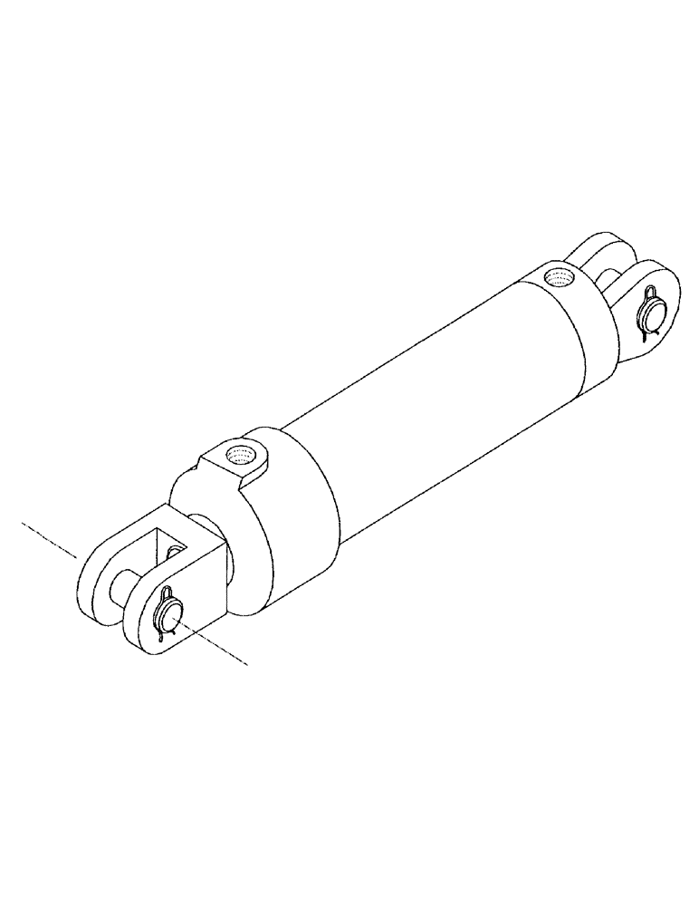Схема запчастей Case IH 7000 - (B02-13) - HYDRAULIC CYLINDER, CROP DIVIDER TILT Hydraulic Components & Circuits